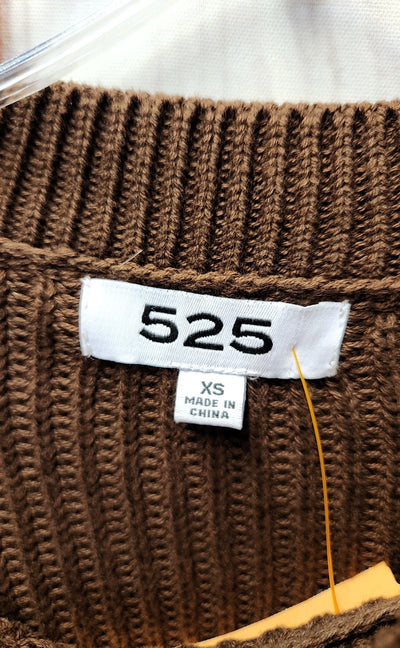 525 Women's Size XS Brown Sweater