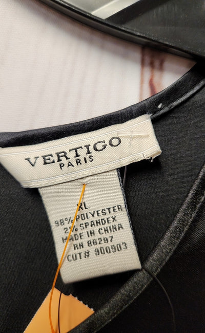 NWT Vertigo Women's Size XL Black Sleeveless Top