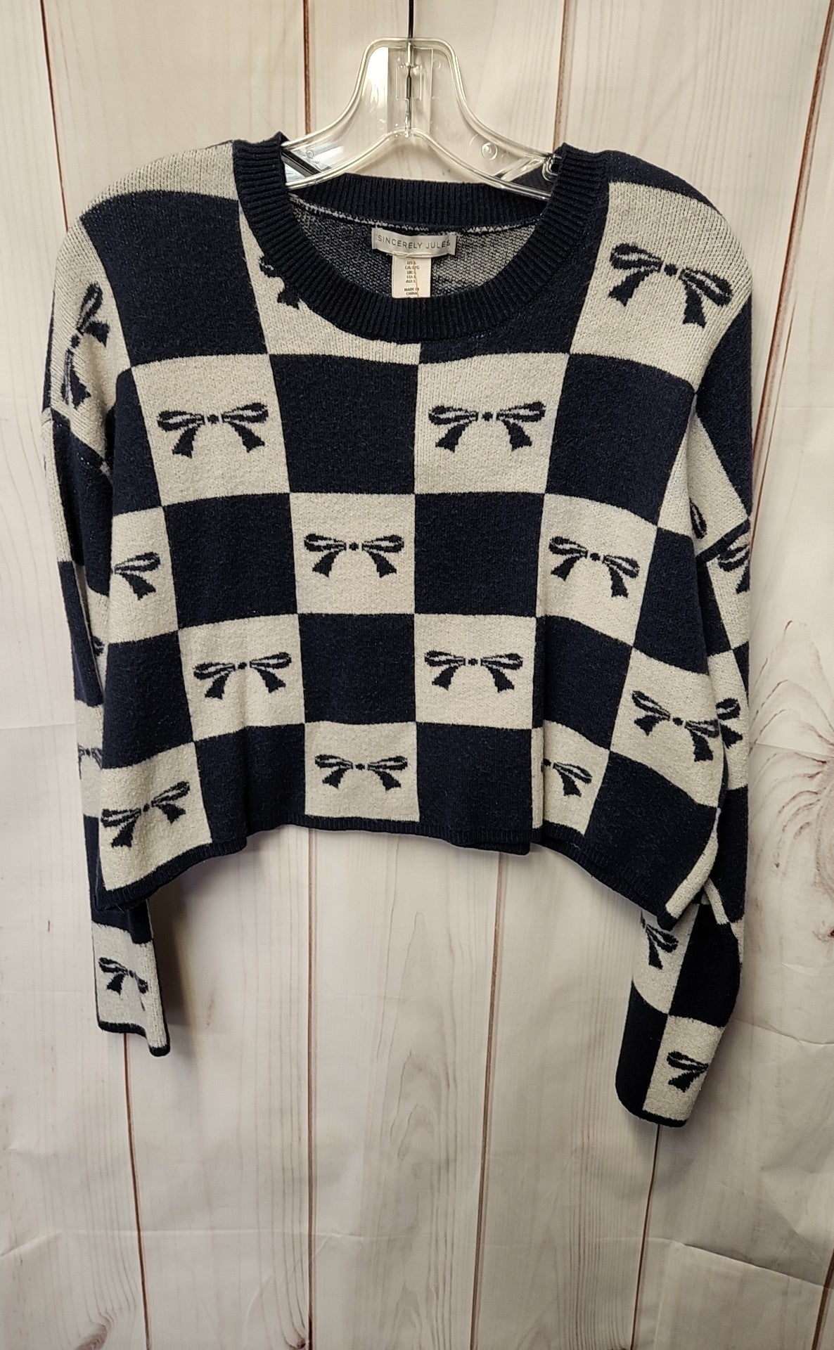 SincerelyJules Women's Size L Navy Sweater