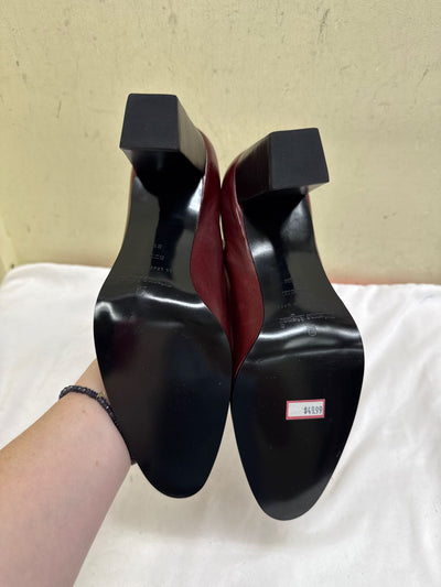 Etienne Aigner Women's Size 8-1/2 Red Pumps Shoes