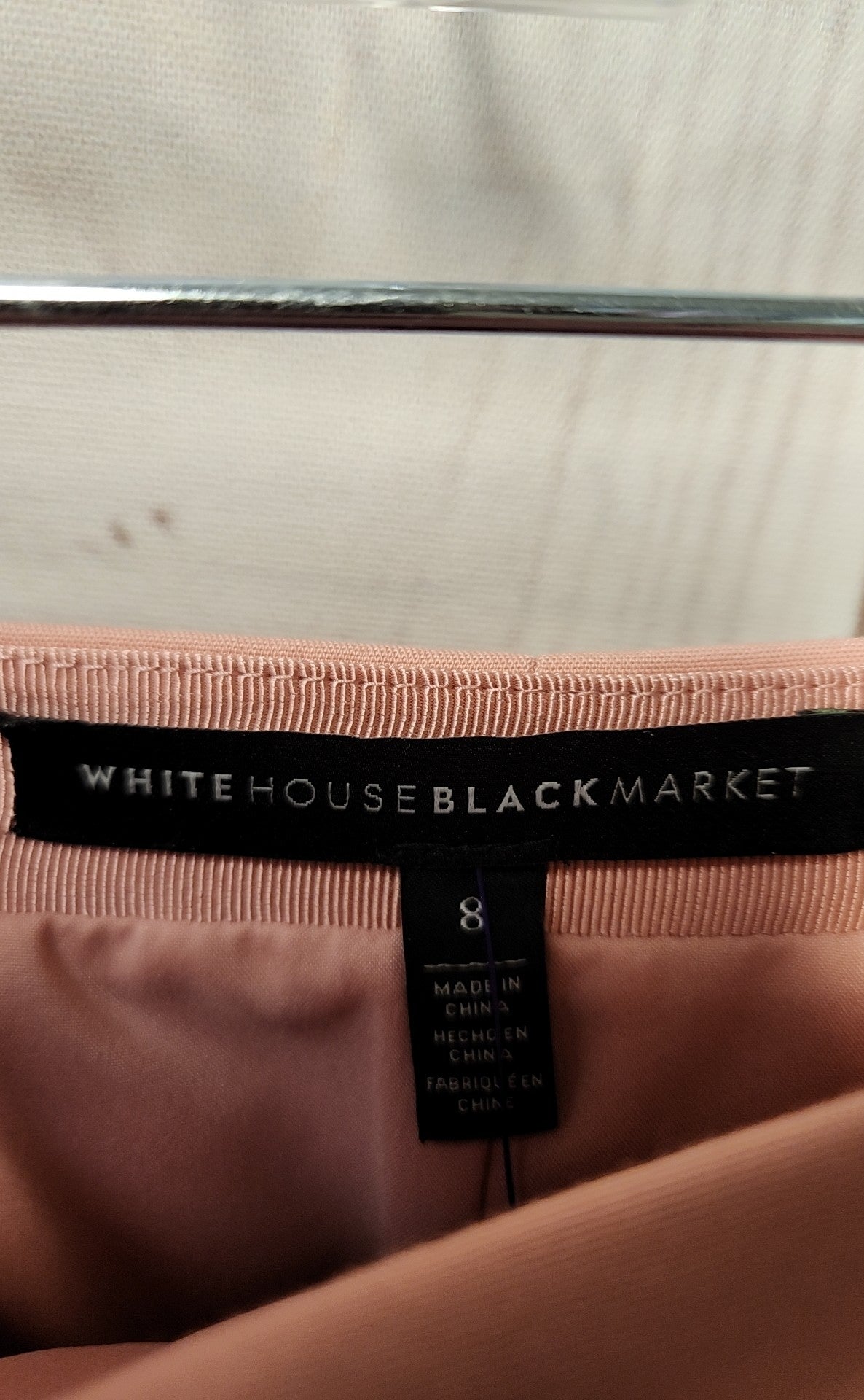 White House Black Market Women's Size 8 Pink Skirt