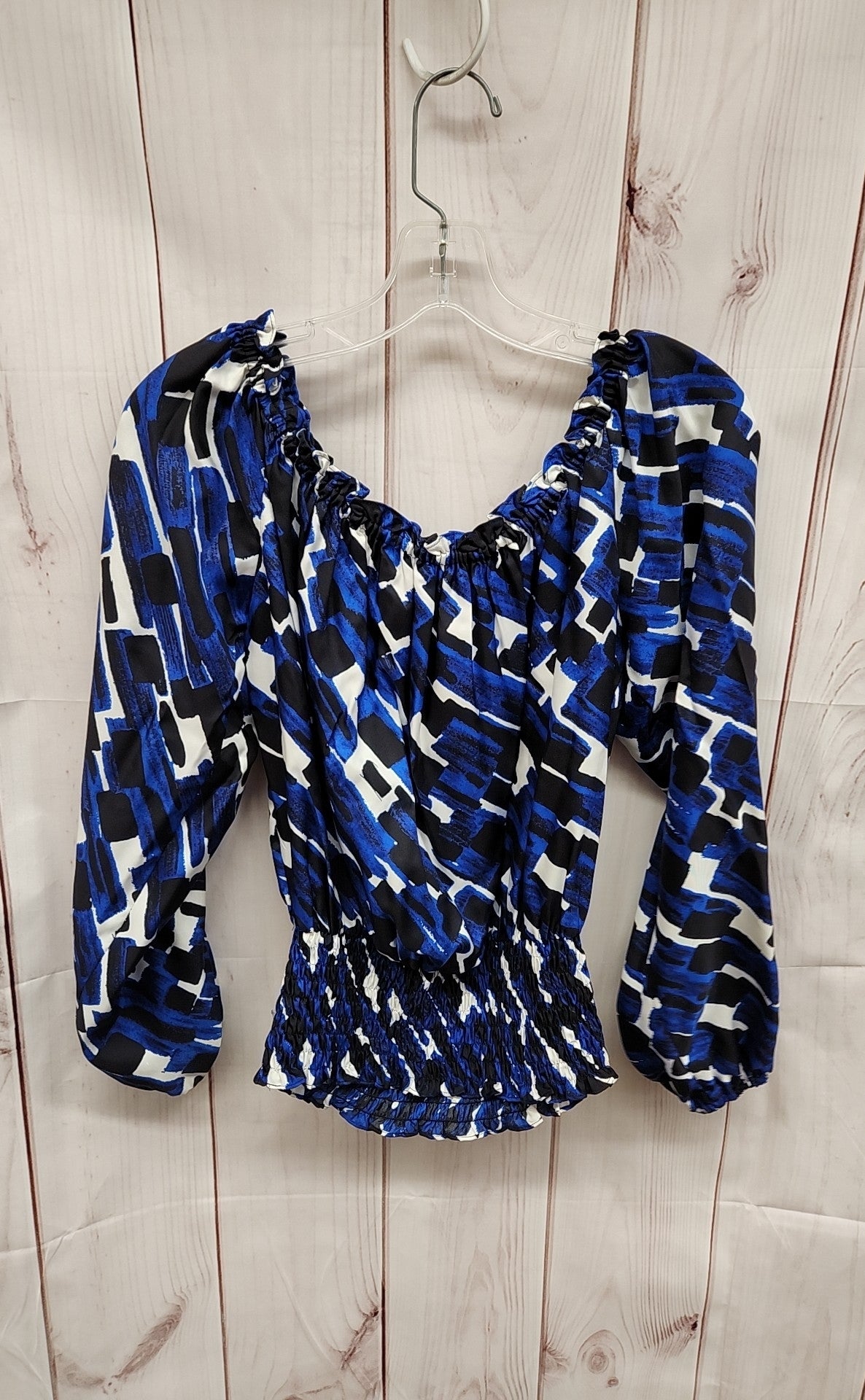 Michael Kors Women's Size M Blue Long Sleeve Top