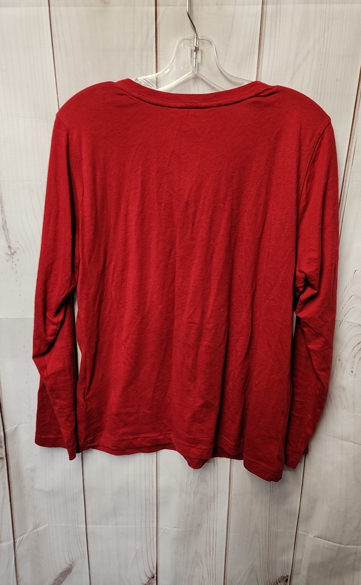 Charter Club Women's Size M Red Long Sleeve Top