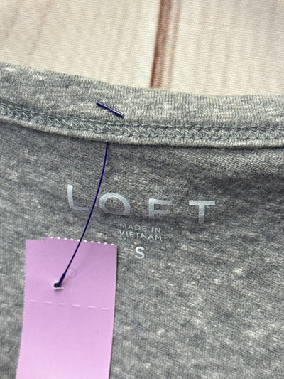 Loft Women's Size S Gray Short Sleeve Top