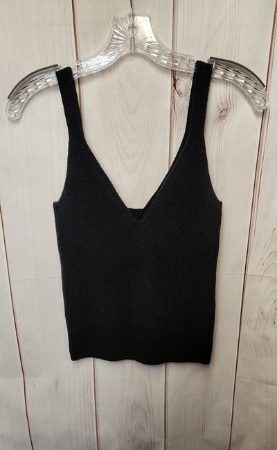 J Crew Women's Size M Black Cashmere Blend Sleeveless Top