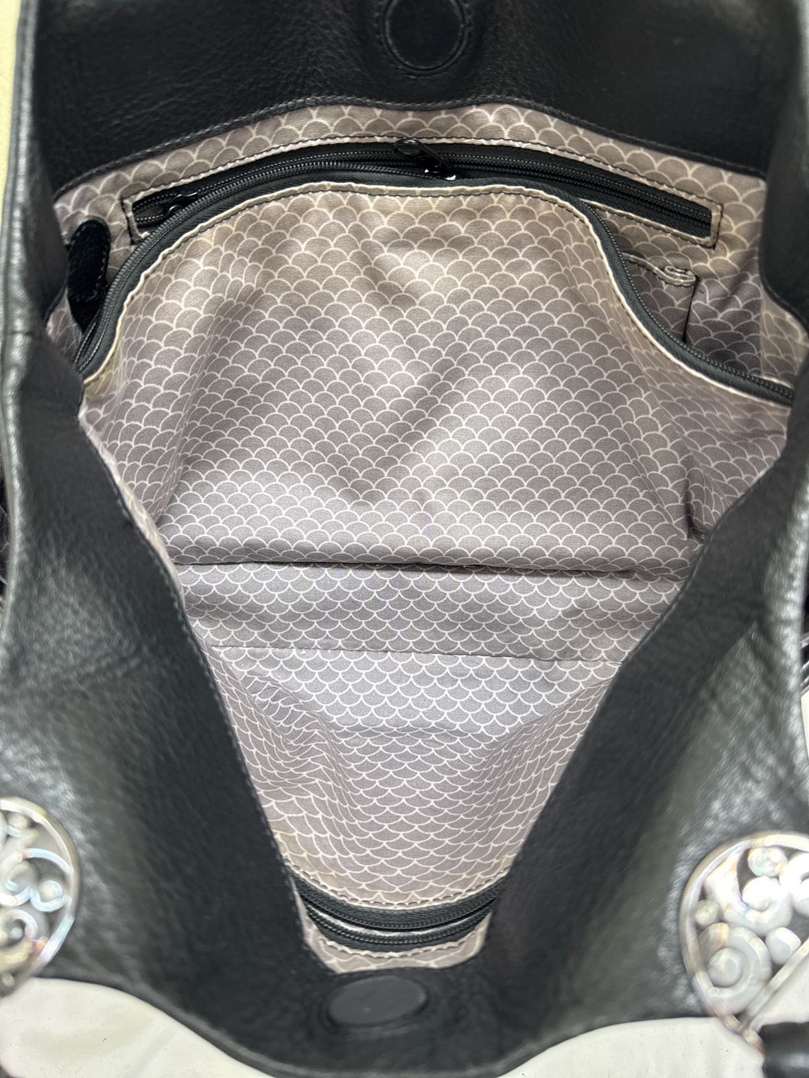 Brighton E823837 Black Leather Purse Bag