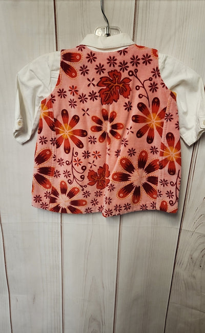 NWT Olilily Girl's Size 62 = US 3-6 Months Red Dress Set