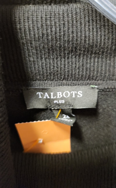 Talbots Women's Size 2X Black Sweater