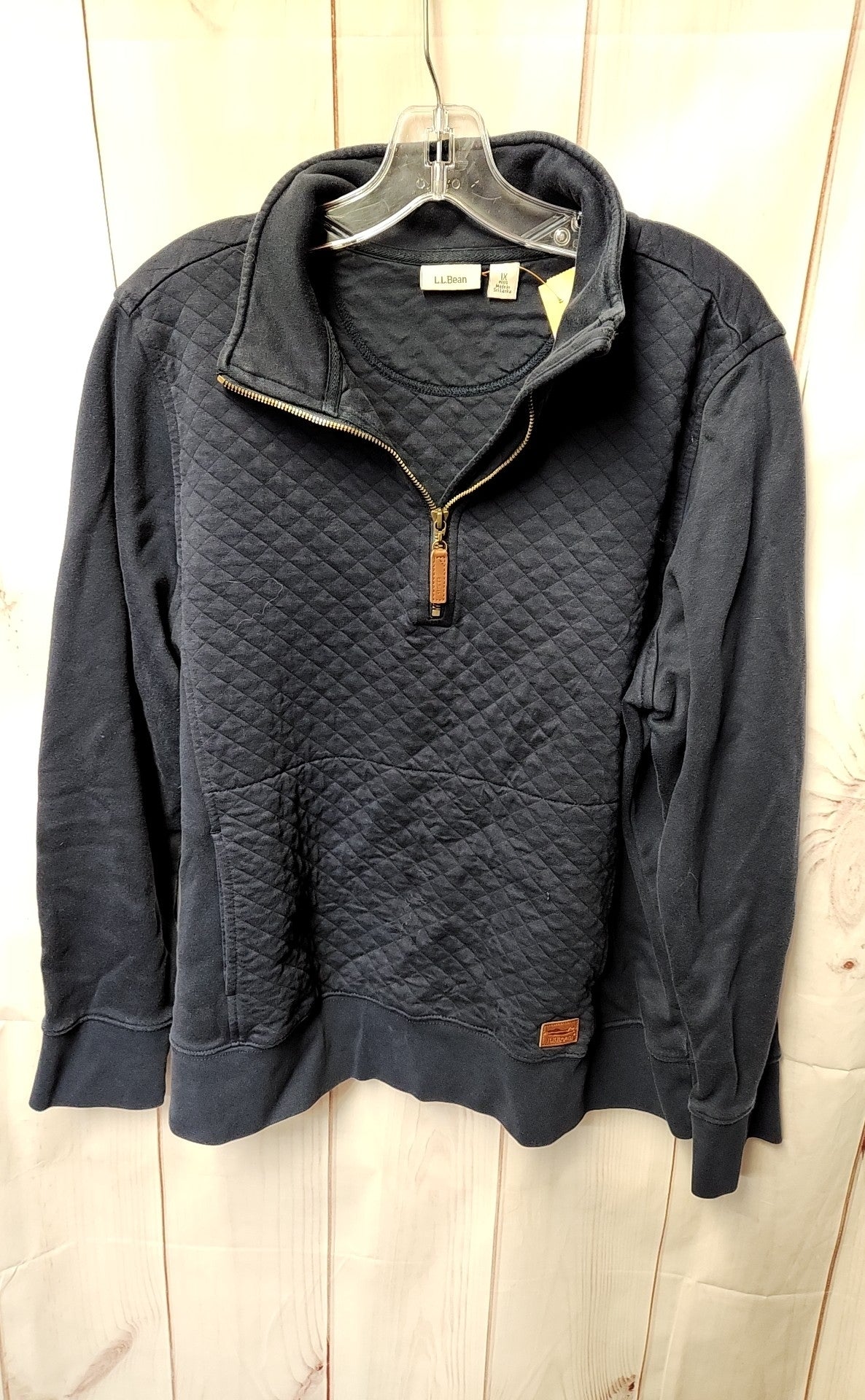 LL Bean Women's Size 1X Navy Sweatshirt
