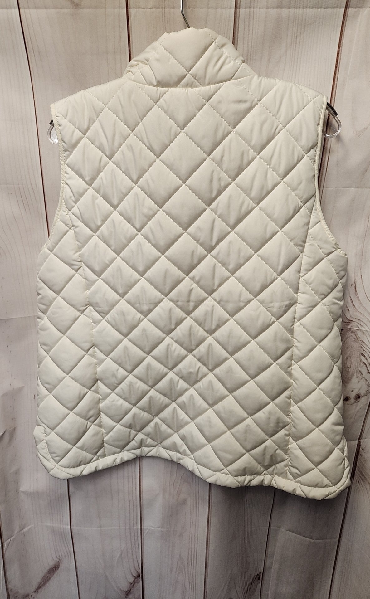 Lands End Women's Size L Petite White Vest