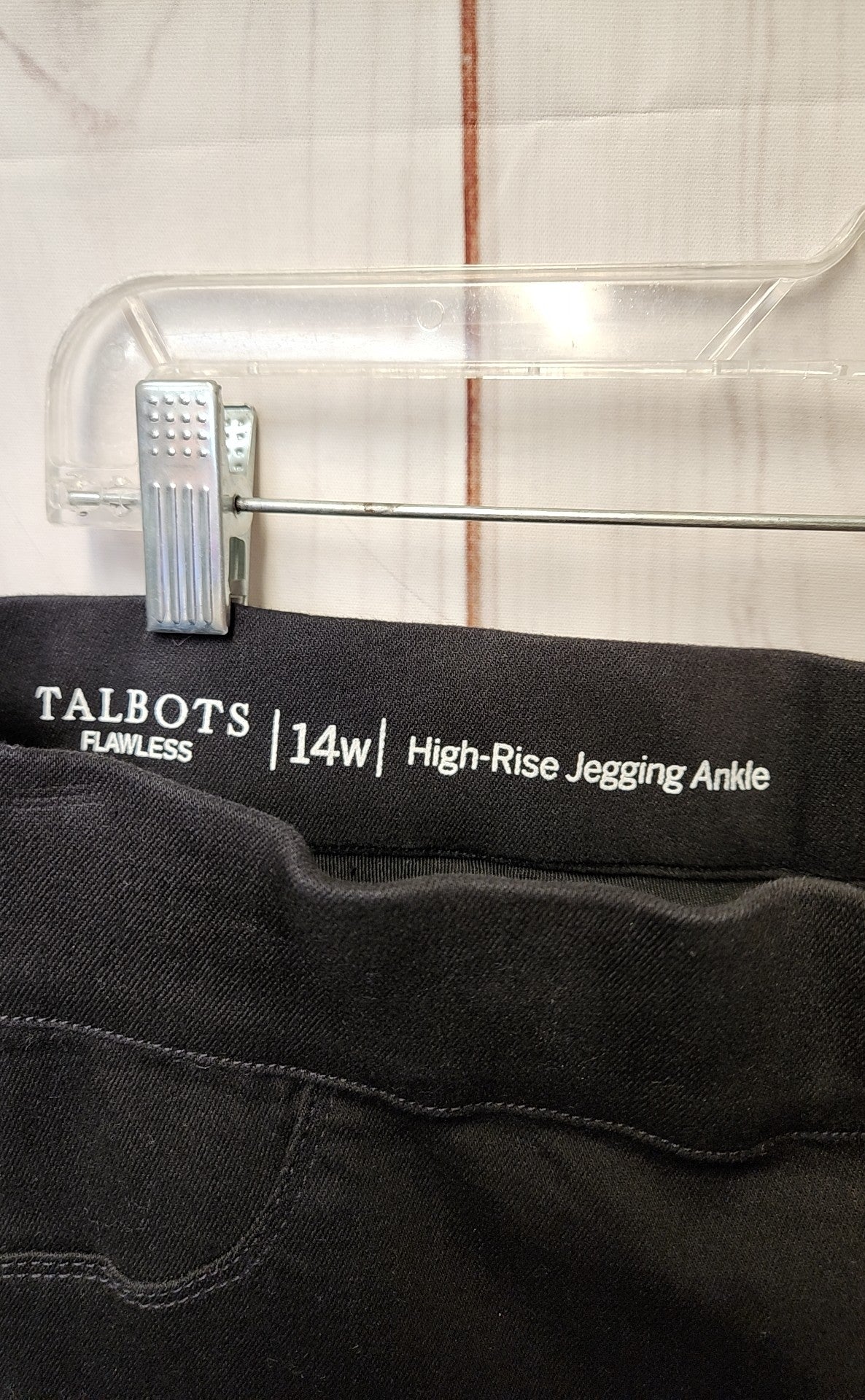 NWT High Rise Jeggin Ankle Talbots Women's Size 14 Black Pants