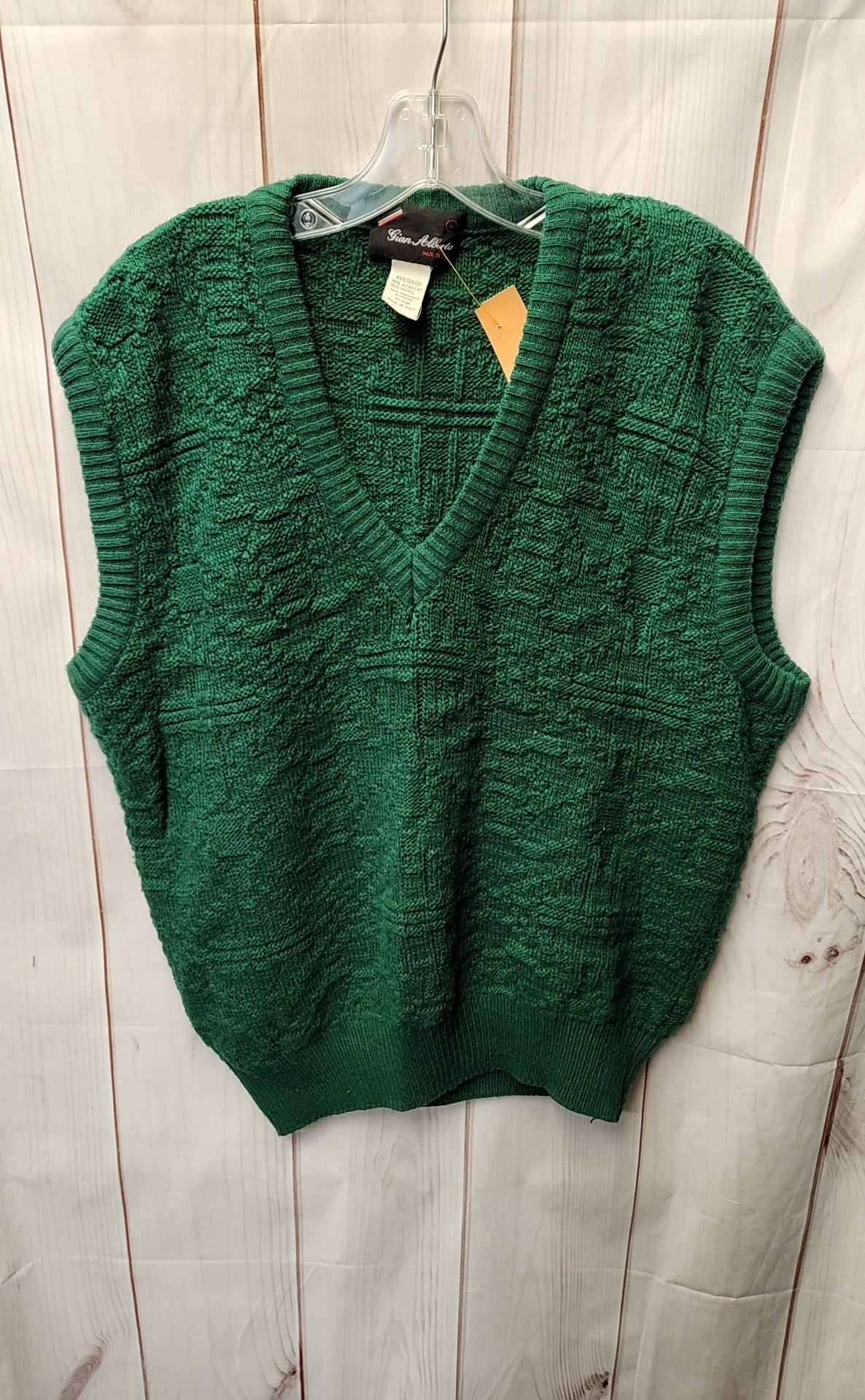 Gian Alberto Men's Size M Green Sweater Vest