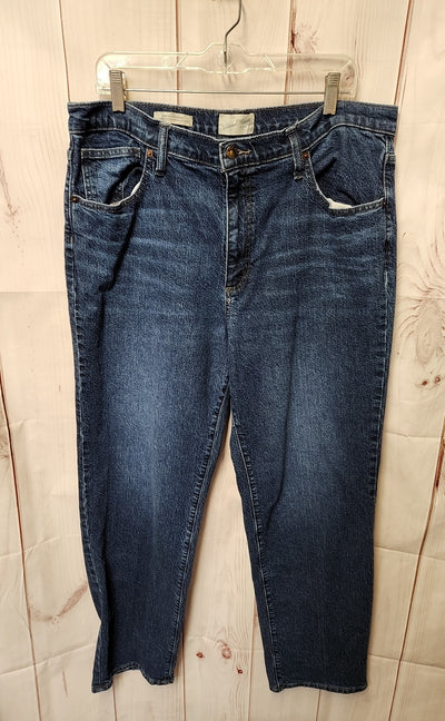Universal Thread Women's Size 33 (15-16) Blue Jeans High Rise 90s Straight