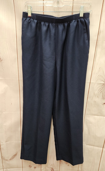 Alfred Dunner Women's Size 8 Petite Navy Pants