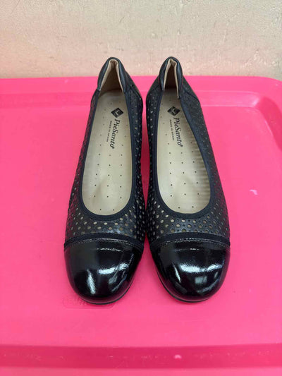 PieSanto Women's Size 39 = 8-1/2 Black Flats