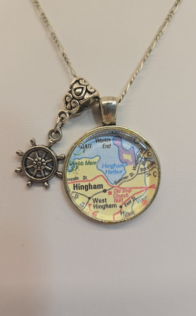 Map Charm Necklace