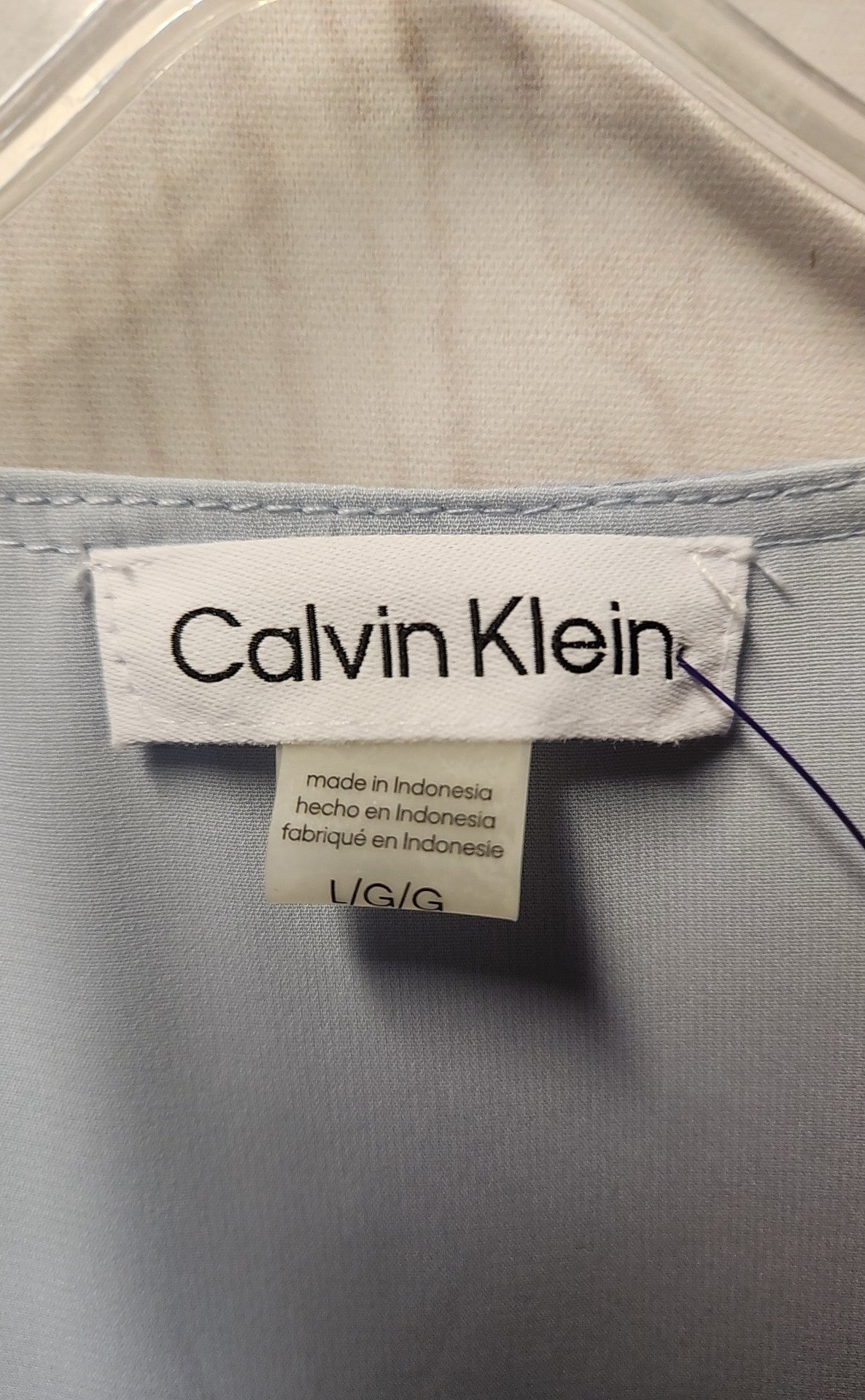 Calvin Klein Women's Size L Light Blue Sleeveless Top