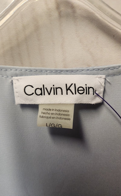 Calvin Klein Women's Size L Light Blue Sleeveless Top