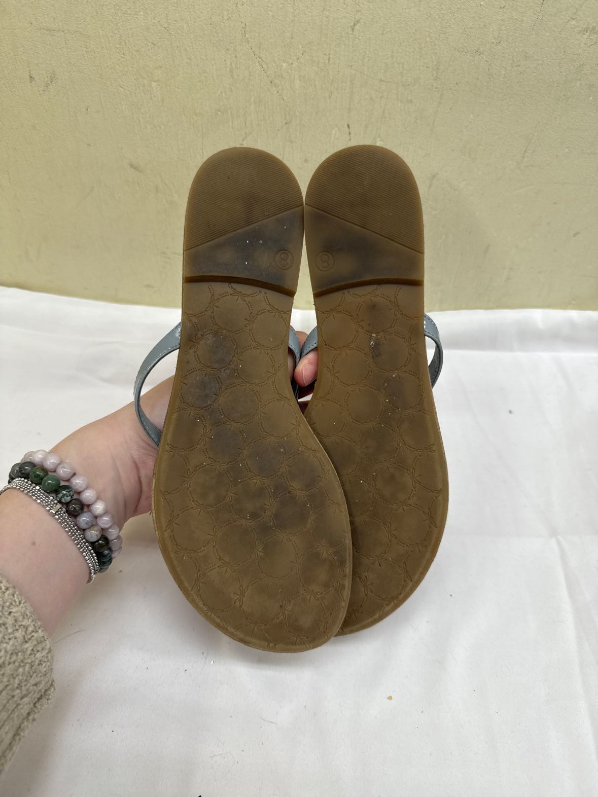 Talbots Women's Size 8 Silver Sandals