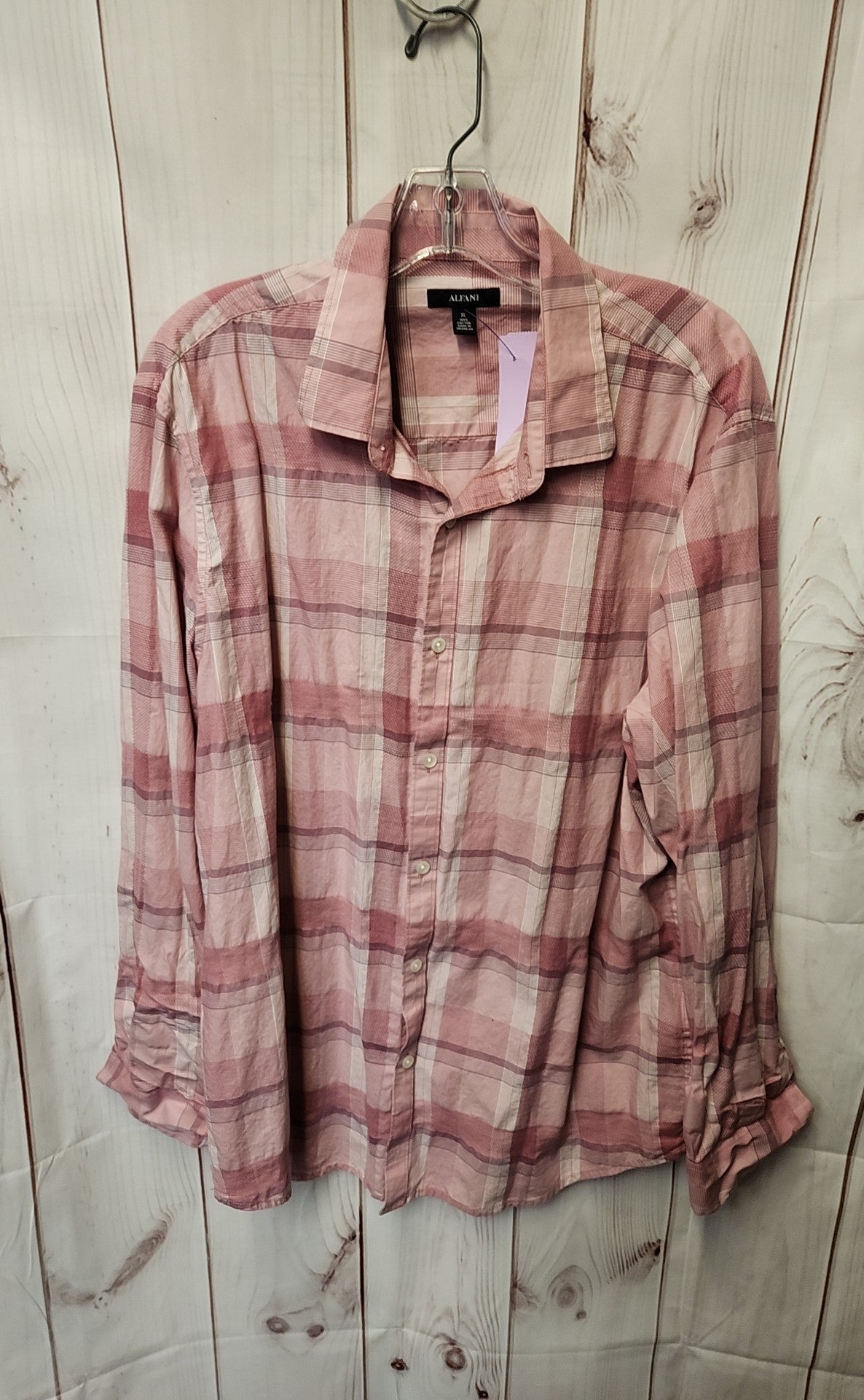 Alfani Men's Size XL Pink Shirt