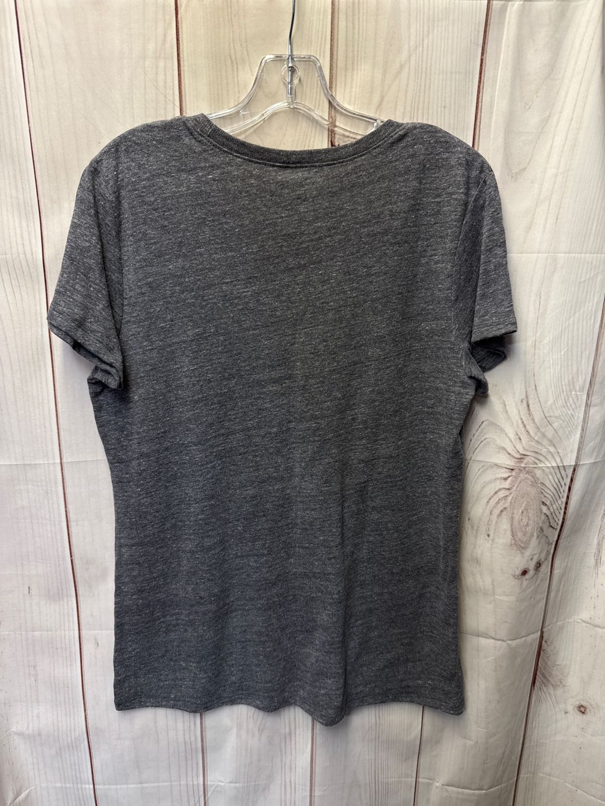 New England Patriots NFL Women's Size L Gray Short Sleeve Top