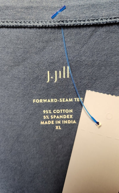 J Jill Women's Size XL Blue 3/4 Sleeve Top