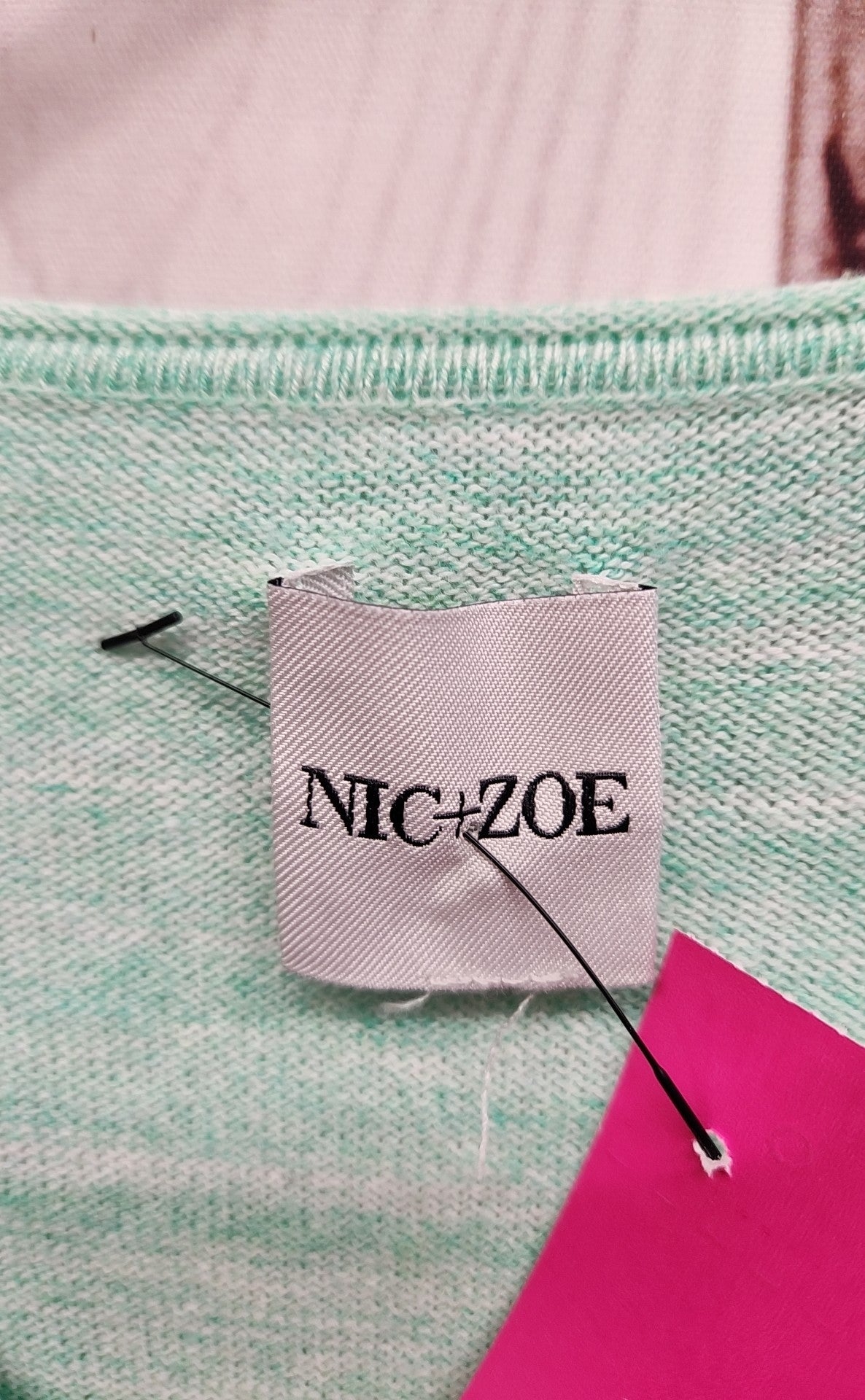 Nic & Zoe Women's Size L Green Sweater