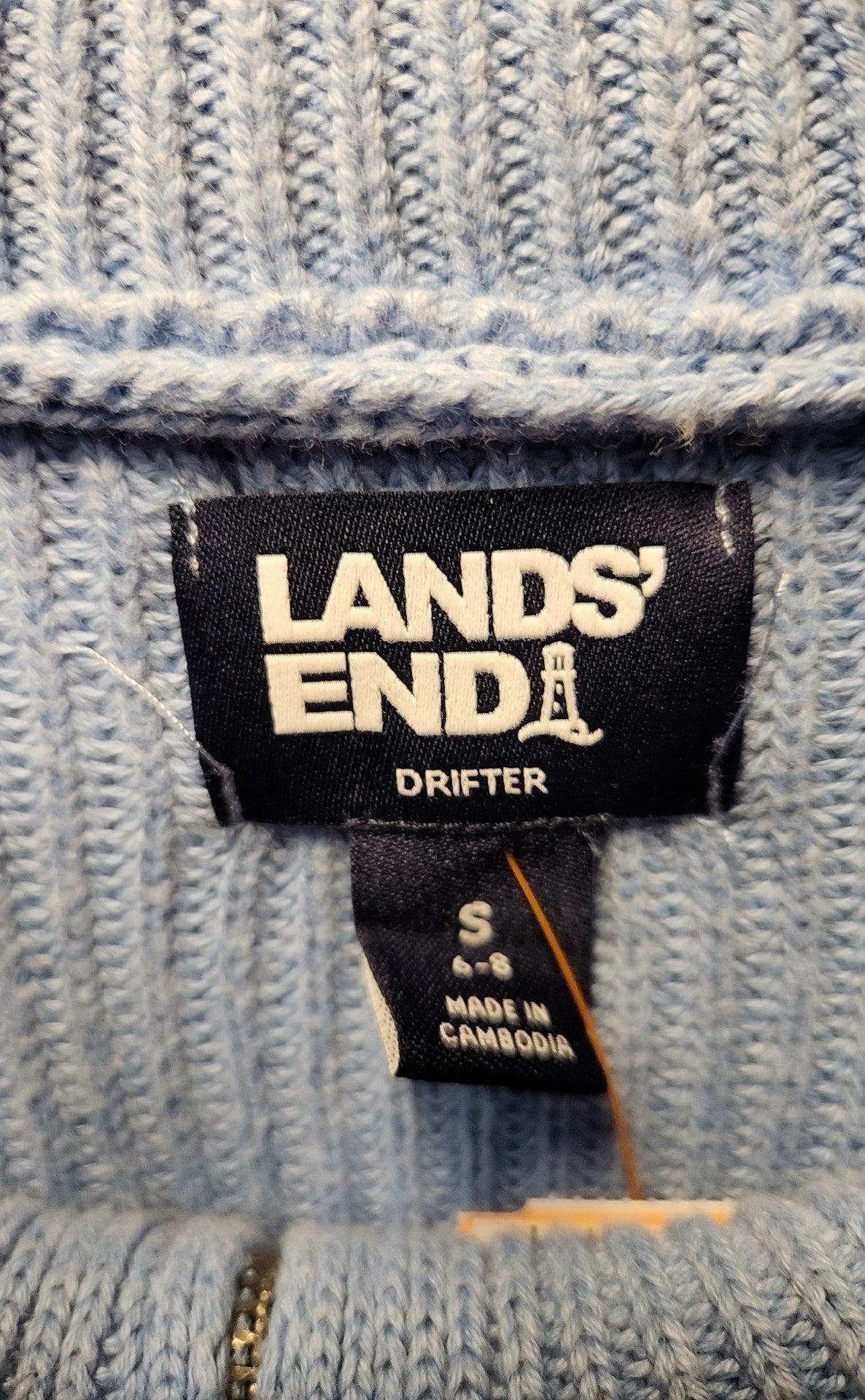 Lands End Women's Size S Light Blue Sweater