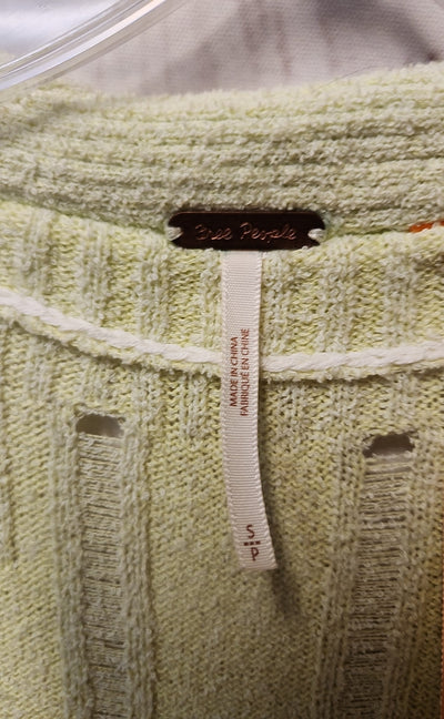 Free People Women's Size S Yellow Cardigan