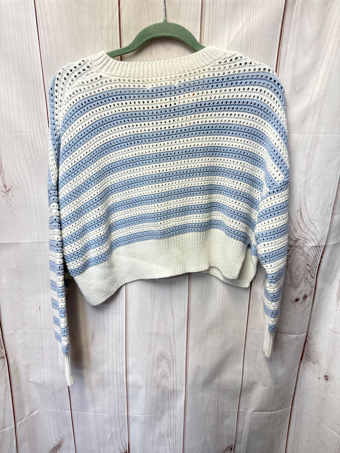 Jessica Simpson Women's Size L White & Blue Sweater