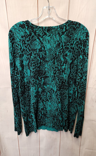 JM Collection Women's Size L Green Sweater