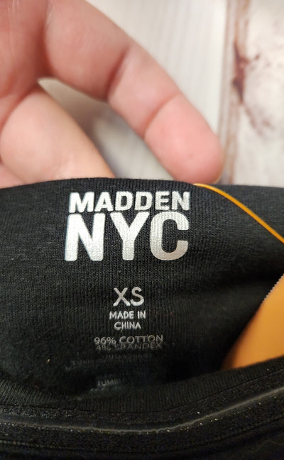 NWT Madden NYC Women's Size XS Black Sleeveless Top