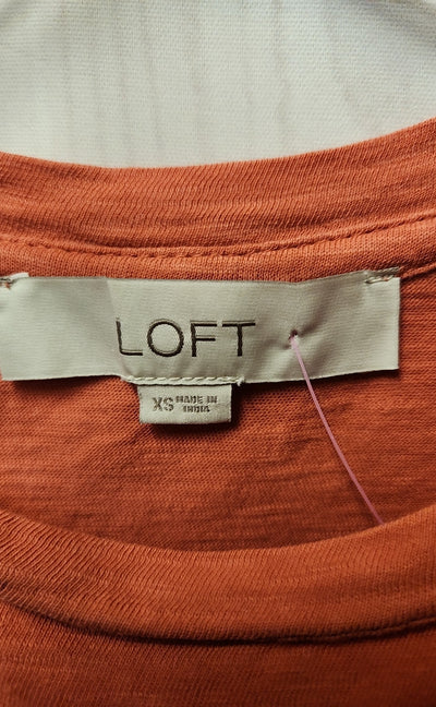 Loft Women's Size XS Red Short Sleeve Top