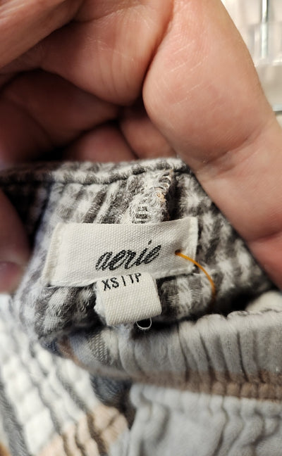 Aerie Women's Size XS White & Gray Pants
