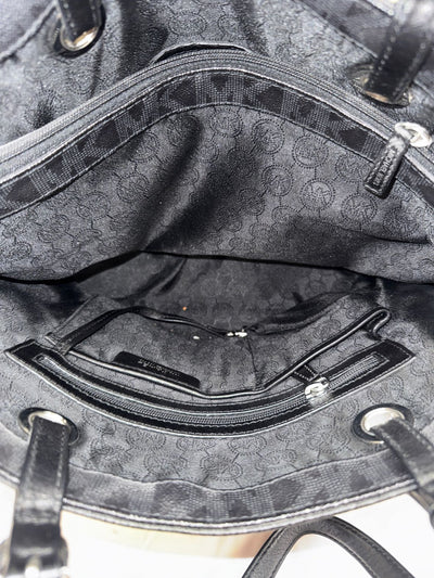 Michael Kors Black Leather Tote Bag