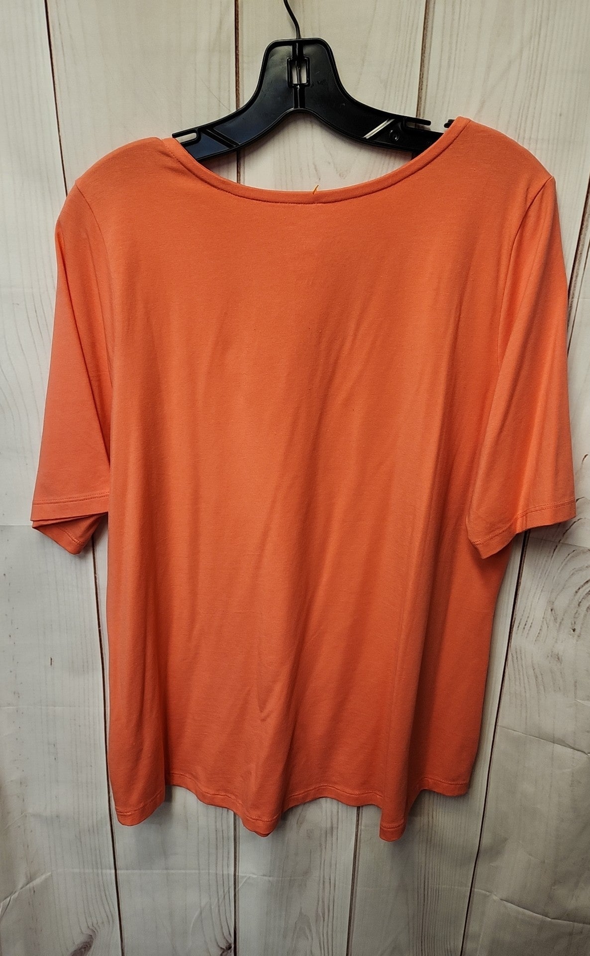 Susan Graver Women's Size L Pink Short Sleeve Top