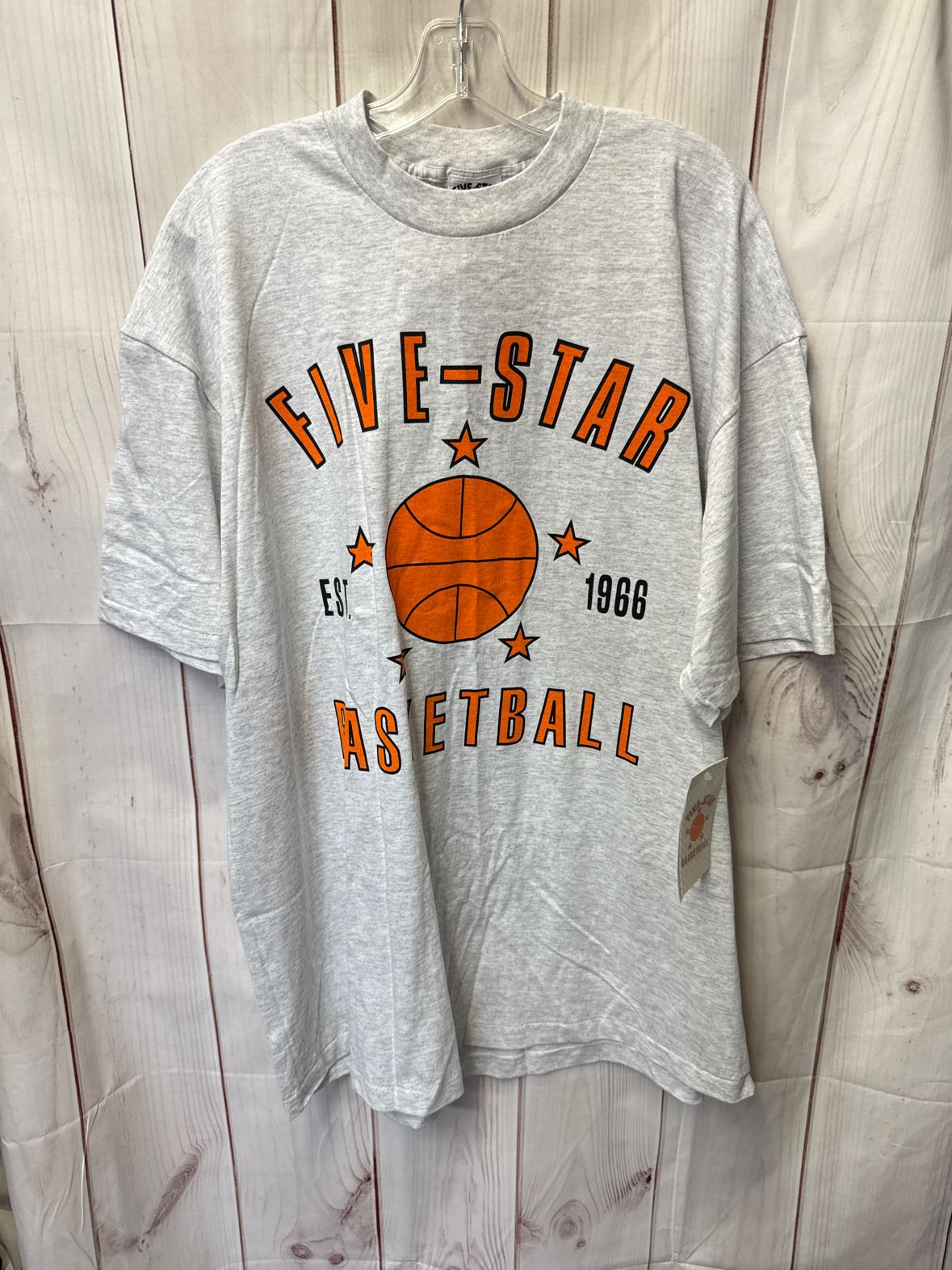 NWT Five- Star Basketball Men's Size XXL Gray Shirt