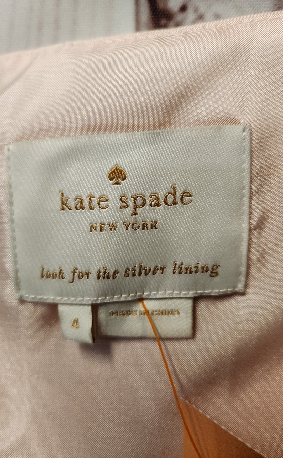 Kate Spade Women's Size 4 Peach Dress