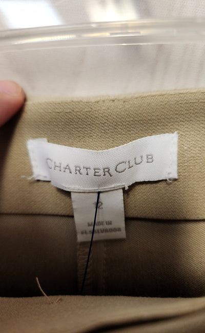Charter Club Women's Size 12 Beige Capris