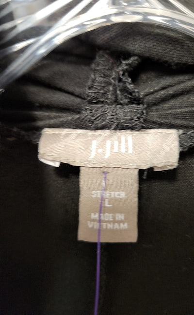 J Jill Women's Size L Black Cardigan