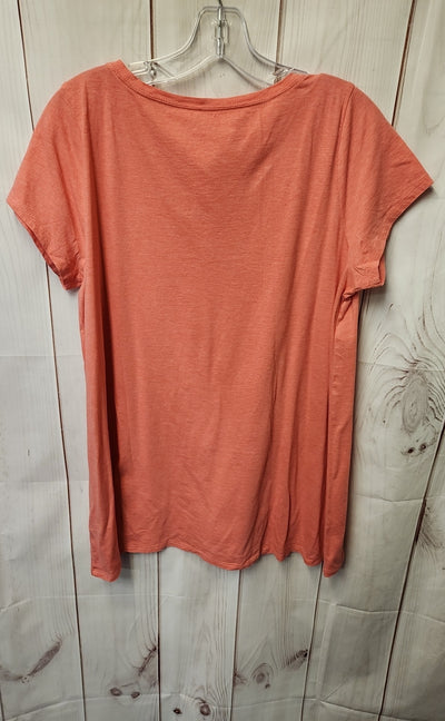 Pure Jill Women's Size M Pink Short Sleeve Top