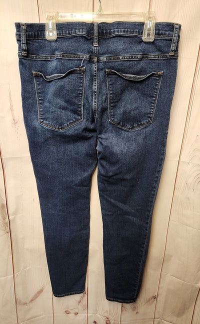 J Crew Women's Size 33 (15-16) Blue Jeans 9" Mid Rise Skinny