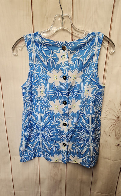 NWT Lilly Pulitzer Women's Size XS Lunar  Blue Iona Sleeveless Top