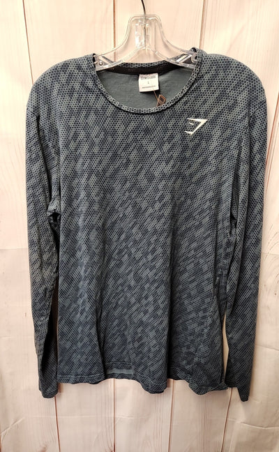 Gymshark Men's Size L Blue Shirt