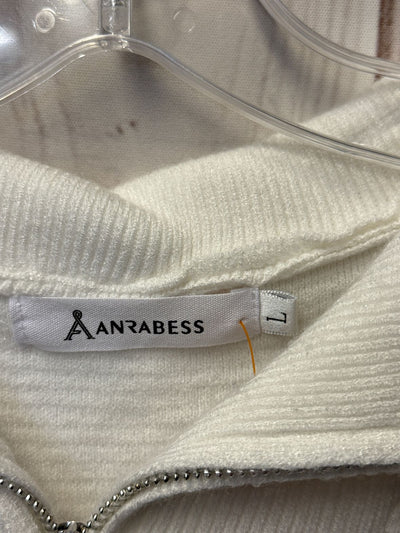 Anrabess Women's Size L White Sweatshirt