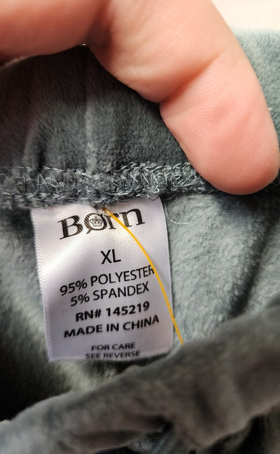 Born Women's Size L Green Velour PJ Bottoms