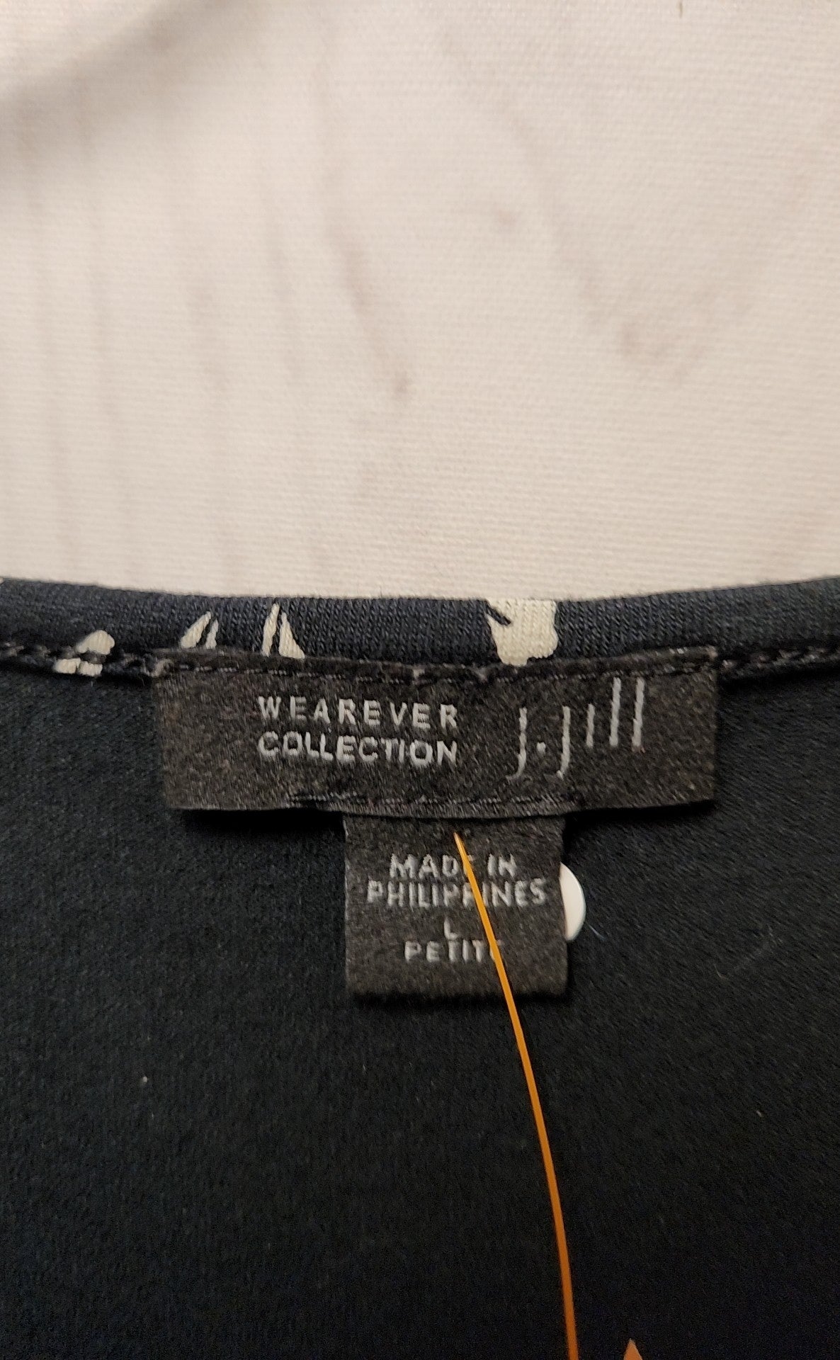 J Jill Wearever Collection Women's Size L Petite Black Dress
