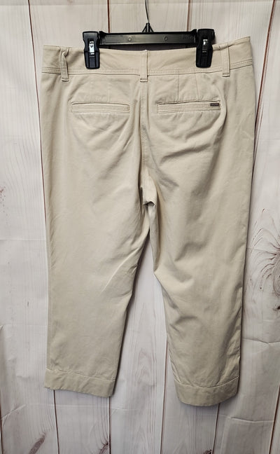 White House Black Market Women's Size 8 Beige Pants Slim Crop