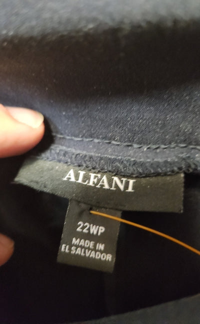 Alfani Women's Size 22 Petite Navy Pants