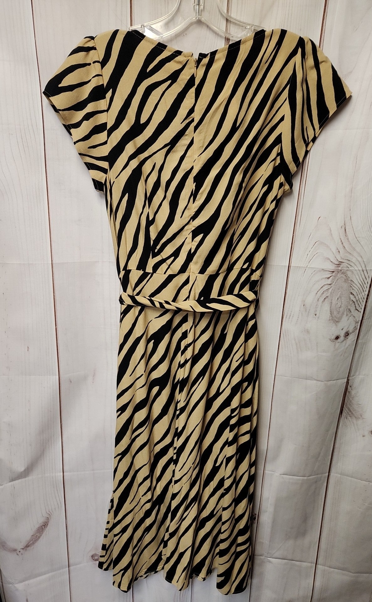 Talbots Women's Size 4 Petite Beige Animal Print Dress